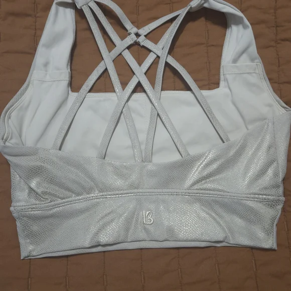 BuffBunny Silver Sports Bra - Picture 2 of 3